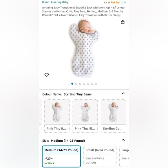 Amazing Baby Swaddle Sack | Size Medium | 14-21lbs - Picture 7 of 7